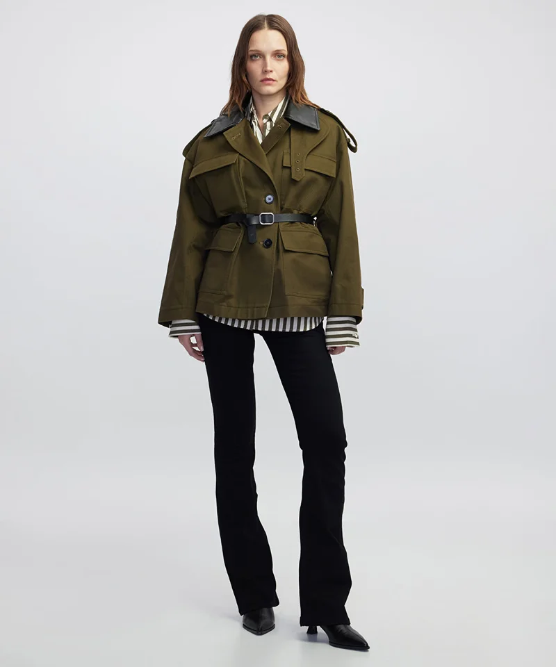 ابيكول Belted Trench Coat